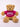 Teddy Bear in T-shirt - Fuchsia