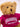 Teddy Bear in T-shirt - Fuchsia