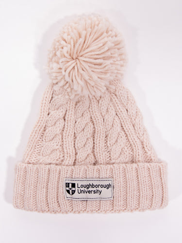 Cable Knit Beanie - Oatmeal