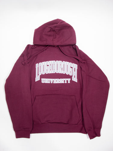 Letterman Hoodie - Burgundy