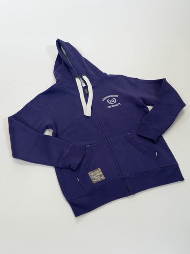 Ultra Premium Zip Hoodie. Purple/ Orchid White